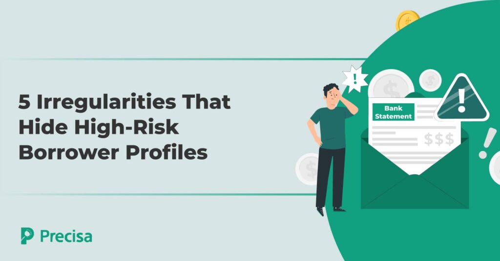 bank statement Irregularities hiding high-risk profile